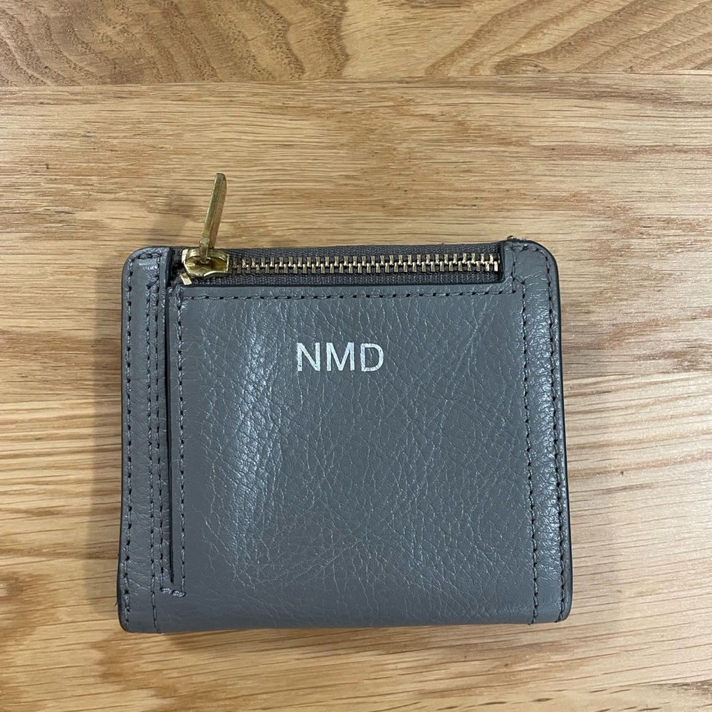 Fossil Logan Grey Leather Rfid-Blocking Mini Mult… - image 2